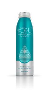 KOPU artesian sparkling water 12oz aluminum bottle