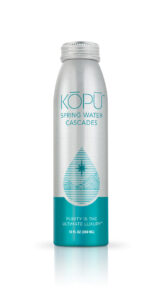 KOPU artesian spring water 12oz aluminum bottle