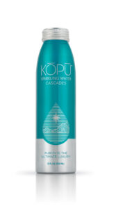 KOPU artesian sparkling water 12oz aluminum bottle