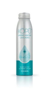 KOPU artesian spring water 12oz aluminum bottle
