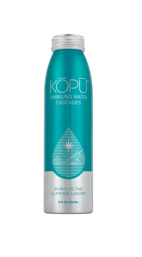 KOPU artesian sparkling water 12oz aluminum bottle