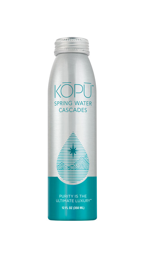 KOPU artesian spring water 12oz aluminum bottle